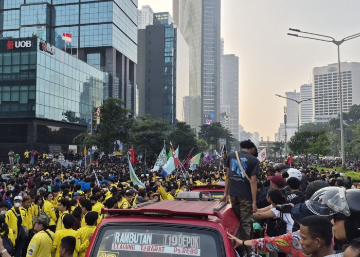 'Klakson Kalau Capek Jadi WNI', Aksi Mahasiswa di Jakarta Dapat Dukungan Pengendara