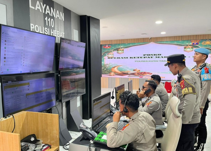 Polres Kutim Pastikan Layanan 110 Siaga 24 Jam Selama Arus Mudik Lebaran 2026