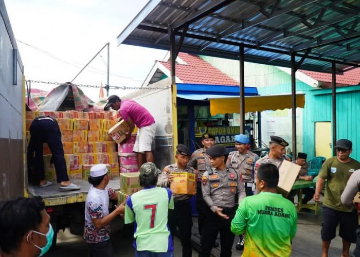 Bantu Korban Kebakaran di Muara Adang, Dapur Umum Didirikan