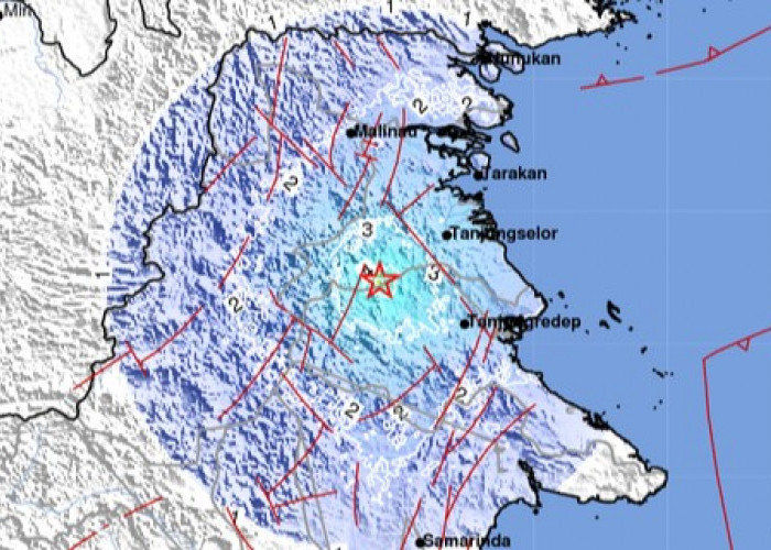 Breaking News! Gempa M 4,9 Guncang Bulungan, Guncangan Terasa hingga Berau