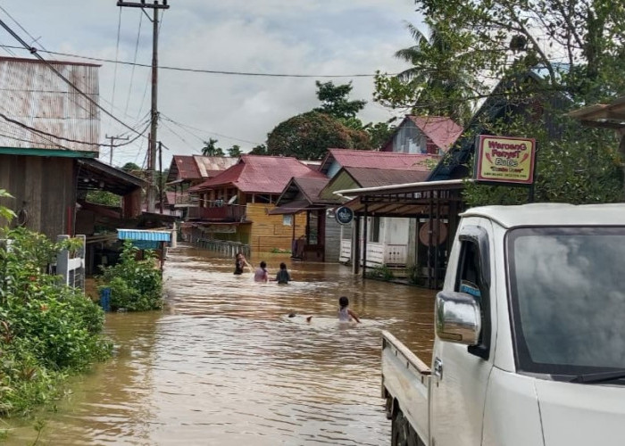Sungai Mahakam Meluap, Permukiman dan Sekolah di Mahulu Terendam Banjir