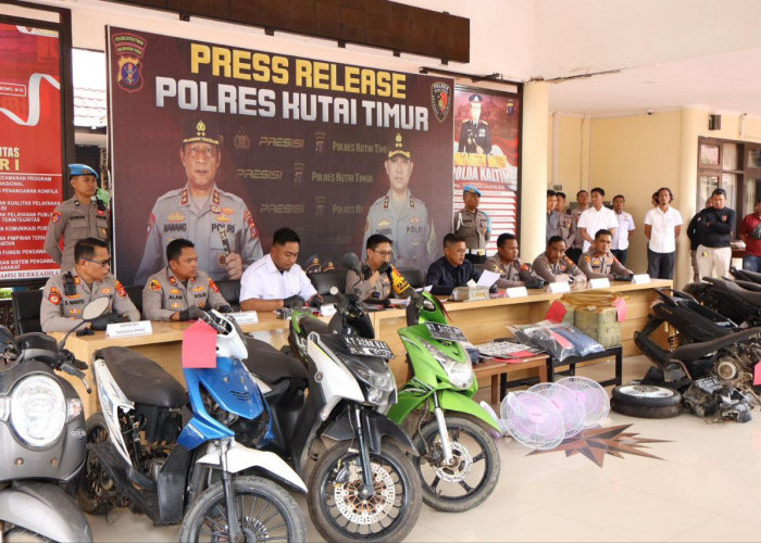 Polres Kutim Tangkap Pelaku Curat Spesialis Nasabah Bank Lintas Provinsi 