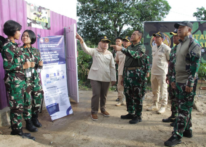 Pangdam VI/Mulawarman Tinjau Proyek Desalinasi Air Peserta Latsitardanus XLIV 