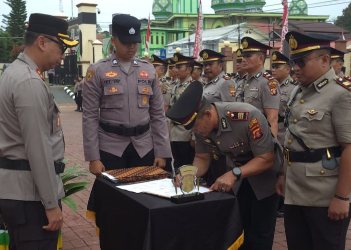 Kapolres Kubar Pimpin Sertijab, Sejumlah Pejabat Utama dan Kapolsek Berganti
