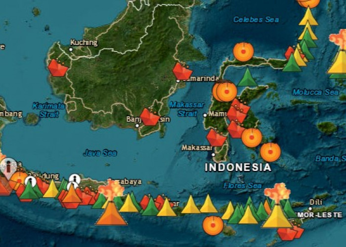 4 Gunung Api Erupsi Bersamaan Hari Ini, Semeru Berstatus Siaga