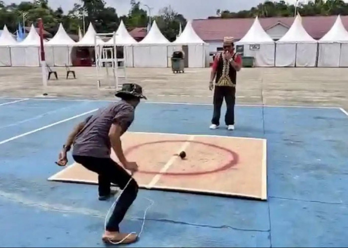 Permainan Tradisional Ramaikan HUT ke-12 Mahulu, Salah Satunya Lomba Begasing