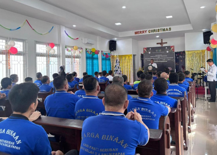 48 Narapidana Kristen di Lapas Balikpapan Terima Remisi Natal 2025, 1 Orang Langsung Bebas