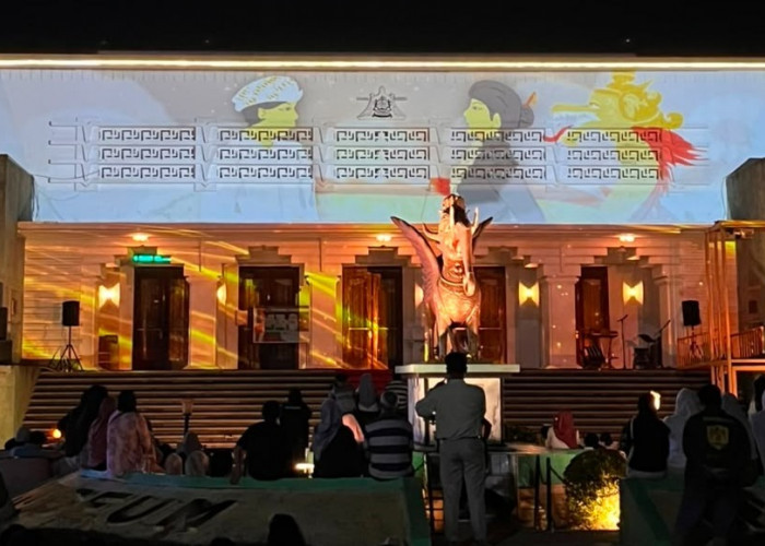 Video Mapping Hidupkan Legenda Putri Karang Melenu di Museum Mulawarman
