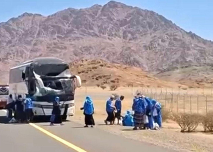 2 Bus Jamaah Calon Haji Kecelakaan di Madinah, 10 Jamaah Terluka dan Tak Ada Korban Jiwa 