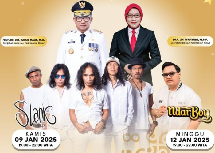 Slank dan Ndarboy Genk akan Meriahkan Perayaan HUT ke-68 Pemprov Kaltim 