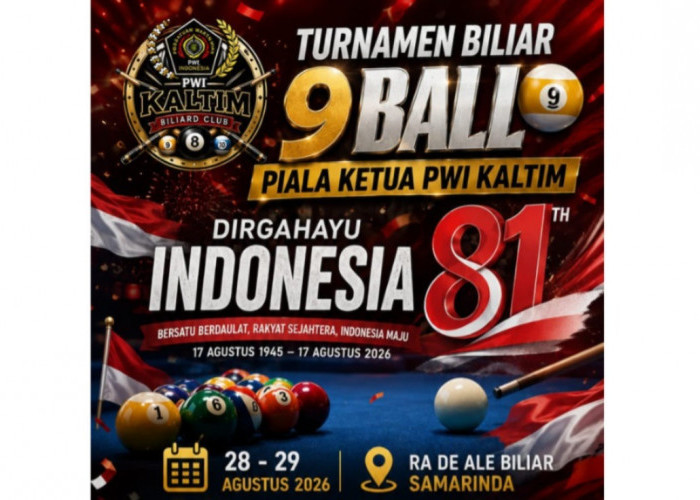Semarak HUT ke-81 RI, Wartawan dan Mitra PWI Kaltim Bakal Adu Skill di Meja Biliar