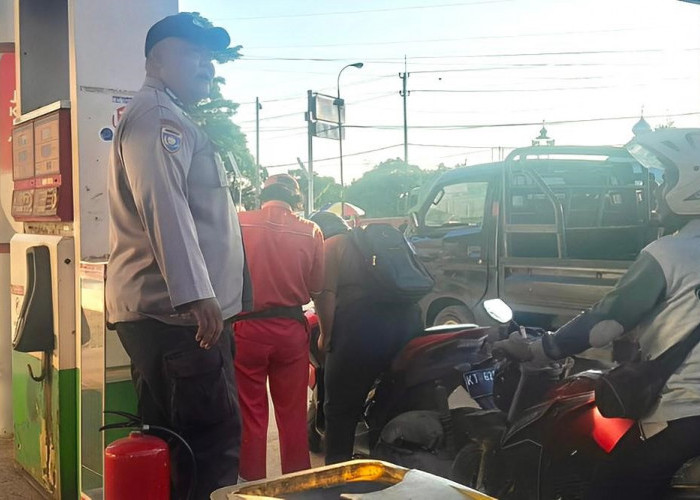 Antisipasi Penimbunan BBM, Polresta Balikpapan Patroli ke Sejumlah SPBU