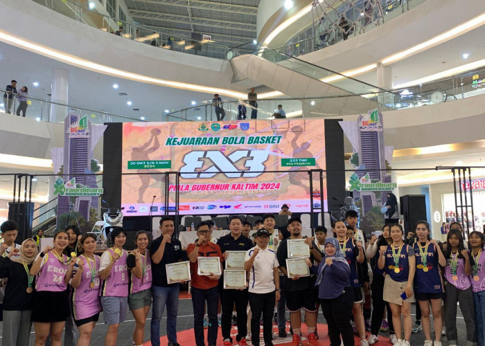 Final Kejuaraan Basket 3x3 Piala Gubernur Kaltim Berlangsung Meriah di Big Mall Samarinda