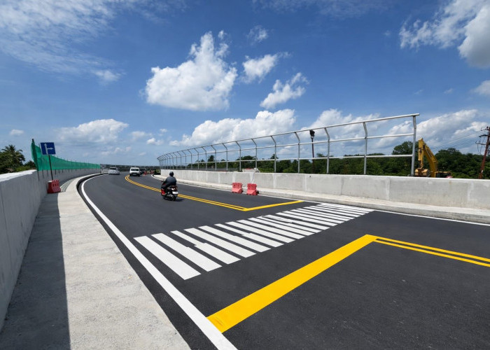  Overpass 6 KM 11 Soekarno-Hatta Dipercantik, BBPJN Kaltim Bikin Jalan Nyaman Dilihat