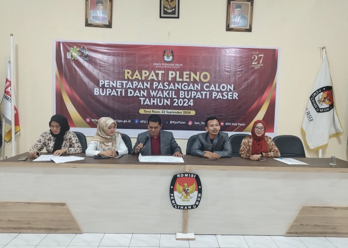 KPU Tetapkan 2 Paslon Bersaing di Pilkada Paser 2024