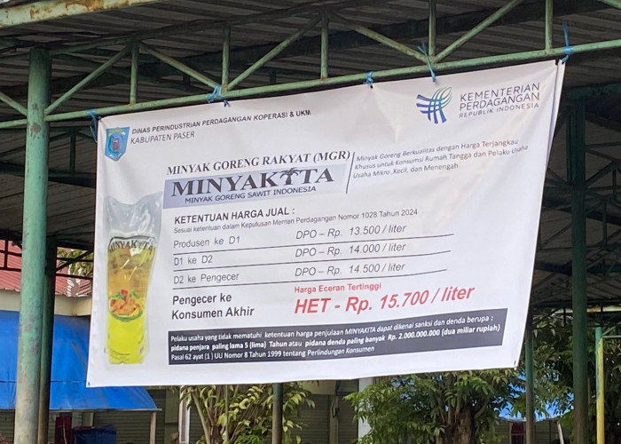 Harga Minyakita di Paser Lebihi HET, Disperindagkop-UKM Ungkap Penyebabnya