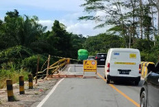 Perbaikan Jembatan Sangkima Dimulai, Kendaraan Berat Wajib Stop Operasi Malam Hari