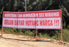 Kontraktor Proyek Jembatan Sungai Nibung Berutang kepada Warga, Tak Dibayar, Akses Terancam Ditutup