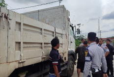 Bikin Macet Lalu Lintas, Dishub Samarinda Tertibkan Antrean Truk di Tanah Merah