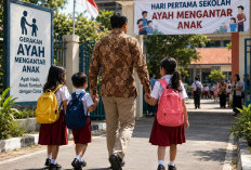 Hari Pertama Sekolah, Ayah di Samarinda Diimbau Antar Anak demi Cegah Fatherless