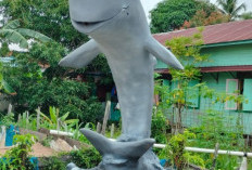 Patung Pesut di Muara Muntai Cuma Modal Rp 350 Ribu, Joko Si Pembuat: Saya Bukan Seniman, Cuma Buat Saja