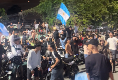 Detik-Detik Pendukung Argentina Bersorak di Depan Rujab Ketua DPRD Balikpapan