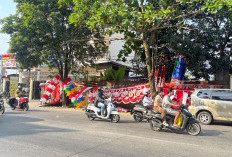Penjualan Bendera Merah Putih Musiman Sepi, Satpol PP Samarinda Berikan Kelonggaran Berjualan Tahun Ini 