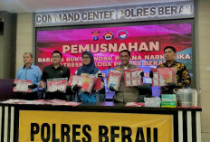 Pemusnahan 3,2 Kg Sabu di Berau Digelar Tanpa Dihadiri Tersangka, Imbas Terapkan Pasal 91 KUHP