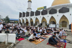 Ratusan Jemaah Muhammadiyah Salat Id di Halaman Masjid Syuhada Tanah Grogot