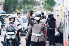 Ramadan di Sangatta Lebih Tertib, Polisi Jaga Kelancaran Lalu Lintas di Kawasan Penjual Takjil