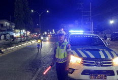 Sat Lantas Kutim Intensifkan Patroli Malam di Titik Rawan, Jaga Lalu Lintas Tetap Aman dan Tertib