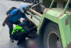 Diduga Hilang Kendali, Pengendara CRF Tewas Terlindas Truk Tangki di Teluk Pandan 