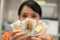 Harga Emas Antam Pagi Ini Terpantau Turun Rp20 Ribu per Gram