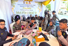 Polres Kutim Gelar Operasi Kesehatan di Pos Pelayanan Ketupat Mahakam