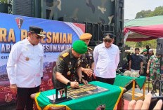 Pangdam VI/Mulawarman Meresmikan Batalyon Armed 22 Kusuma Wira di Kutai Kartanegara