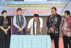 Gubernur Kaltim Rudy Mas'ud Resmikan Aula SMKN 3 Sendawar Rp4,7 Miliar