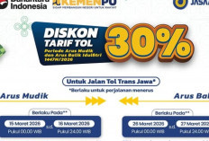 Jasamarga Terapkan Diskon Tarif Tol 30 Persen selama 2 Hari, Khusus Jalur Arus Balik Mudik