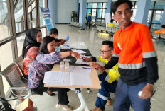 BNNK Bontang Datangi KNI, 30 TKBM Dites Urine Dadakan 