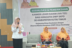 Dinkes dan DWP Dinkes Kutim Gelar Sosialisasi serta Pemeriksaan IVA Test Gratis bagi Anggota DWP SKPD 