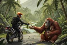 Viral Orang Utan Kerap Muncul di Jalan Poros Kaliorang, BKSDA Kaltim Turunkan Tim Lakukan Observasi