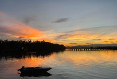 Senja di Kemilau Laut Pondong, Tempat Favorit Nikmati Sunset di Paser