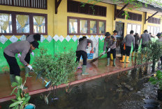 Pulihkan Sarana Pendidikan jadi Prioritas Brimob Kaltim di Aceh Setelah Ditimpa Bencana