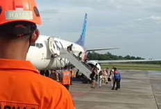 Pesawat Sriwijaya Air Mengalami Pecah Ban Saat Mendarat di Bandara SAMS Sepinggan, 128 Penumpang Selamat