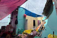 Angin Kencang Terjang Kawasan Permukiman Atas Air di Balikpapan Barat, 2 Rumah Rusak Berat