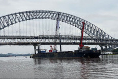 Masih dalam Pengerjaan, 7 Tiang Fender Jembatan Mahakam I Hilang Usai Ditabrak Kapal Pengangkut CPO