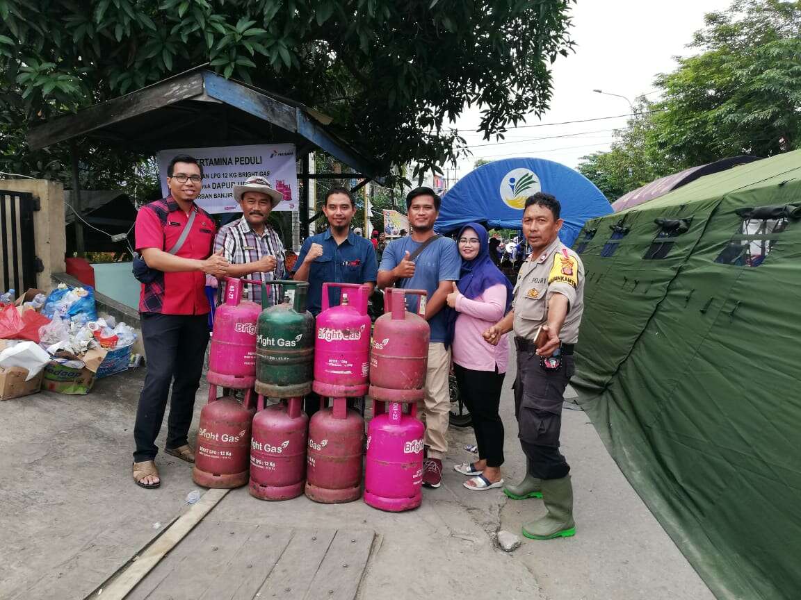 Pertamina Bantu Pasokan Elpiji untuk Dapur Umum Banjir Samarinda