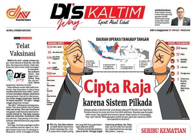 Disway Kaltim Edisi Cetak 1 Februari 2021