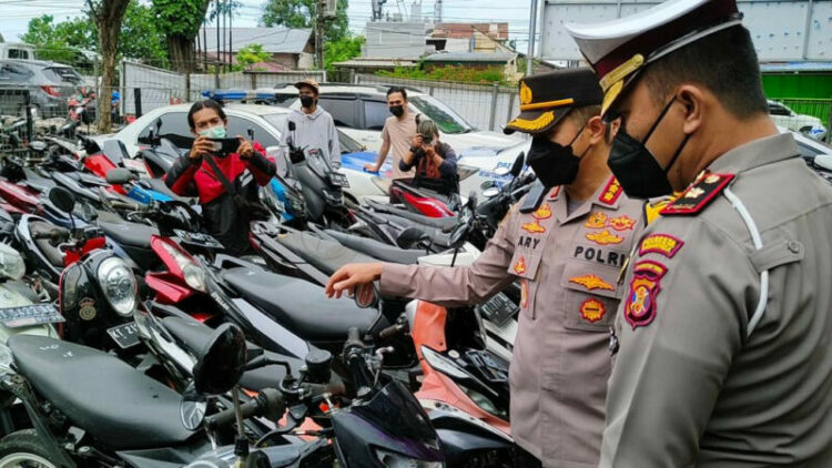 Polantas Samarinda Tangkap Puluhan Pelaku Balap Liar saat Ramadan