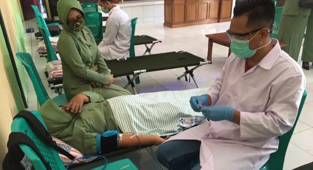 Kodim Gelar Donor Darah