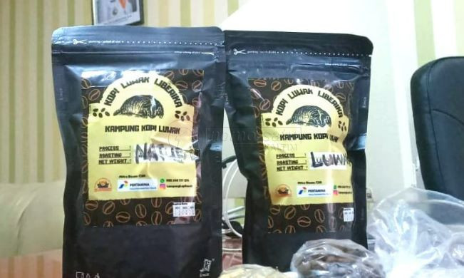 Desa Perangat Baru Memproduksi Kopi Luwak Bubuk